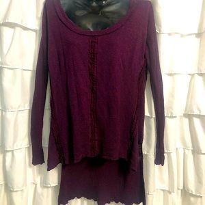 Free people hi lo tunic top S sweater